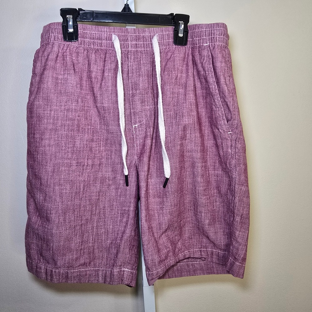 Banana Republic Mens Shorts Medium Burgandy Drawstring Casual‎